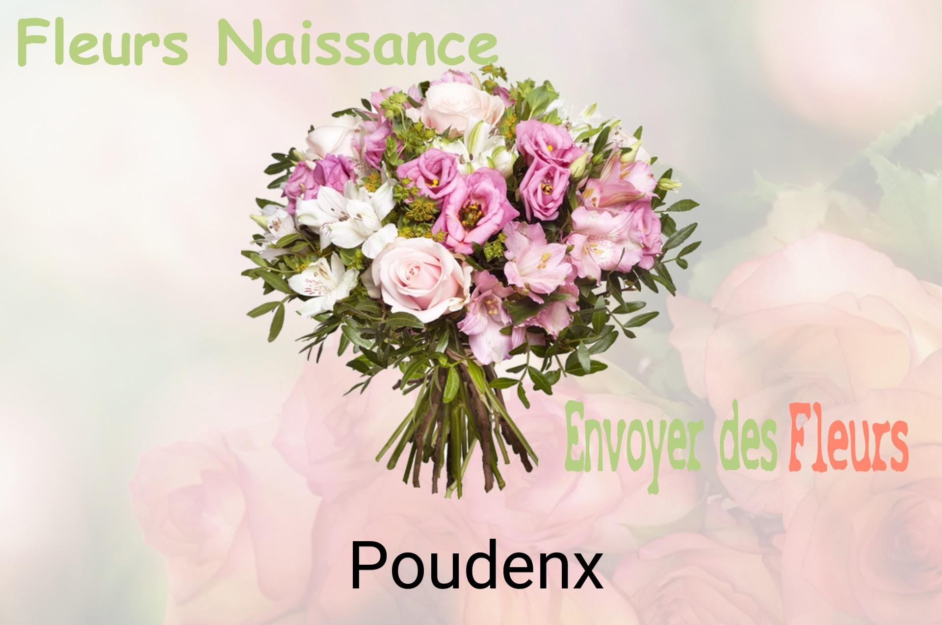 Bouquet de fleurs de naissance livré à Poudenx