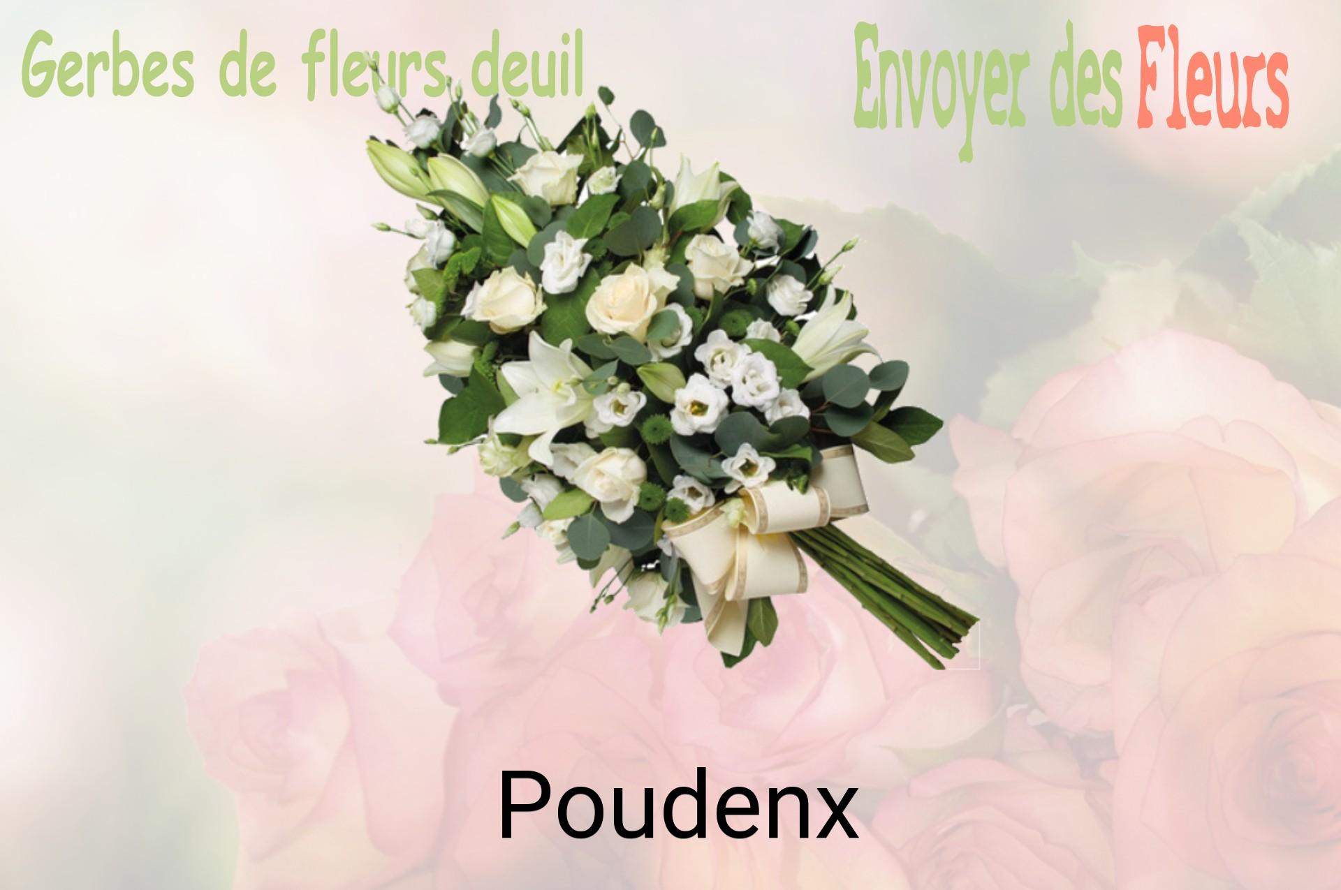 Gerbe de fleurs de deuil livrée à Poudenx